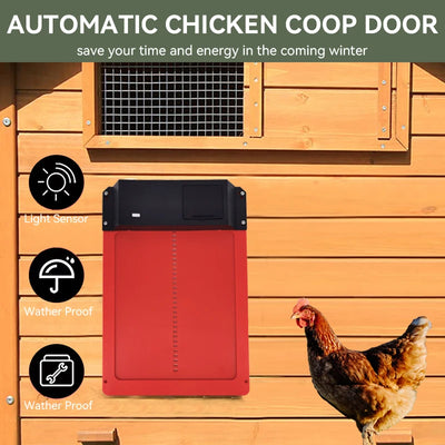 Puerta Automática para Gallinero — Sensor de Luz y Batería